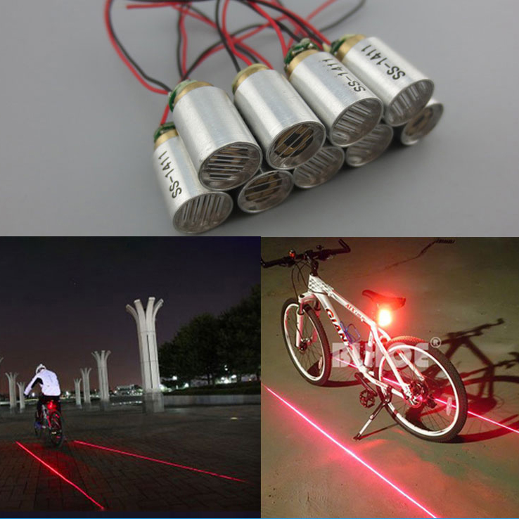 660nm 100mw Bicycle tail light Special Line shape laser module Support customization