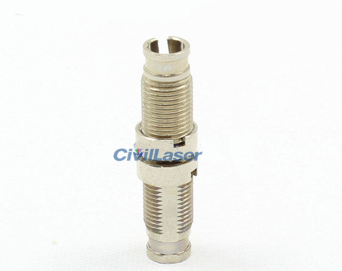 DIN Metal APC Single Core Fiber Optic Adapter