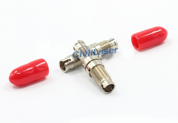 DIN Metal Single Mode Single Core Fiber Optic Adapter