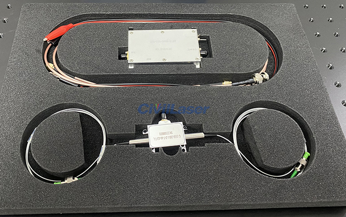 1550nm 200MHz High Frequency Fiber Coupled AOM Acousto-Optic Modulator