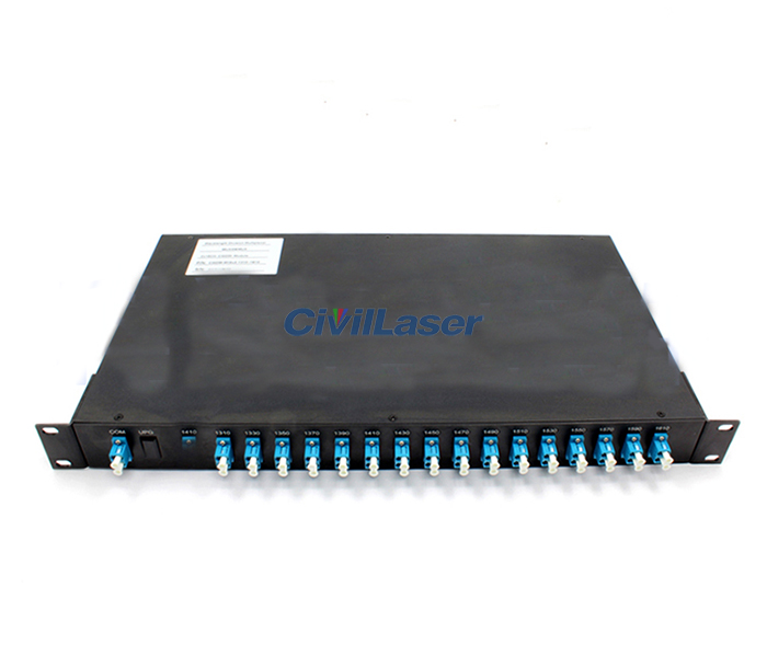 16 Channel Chassis Type Wavelength Division Multiplexer Mux and Demux