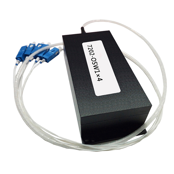 Optical Switch 1x4 Serial RS232 Mechanical Fiber Optic Switch SM/MM ...
