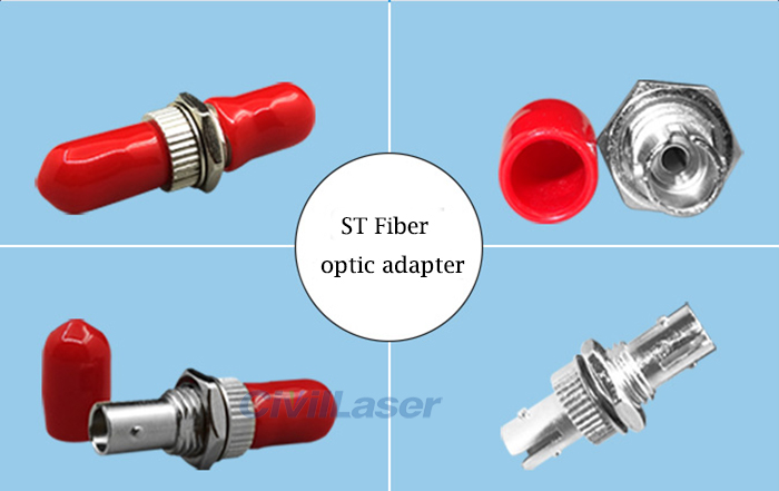 ST Optical Fiber Coupler Connector Single Mode Flange Plate