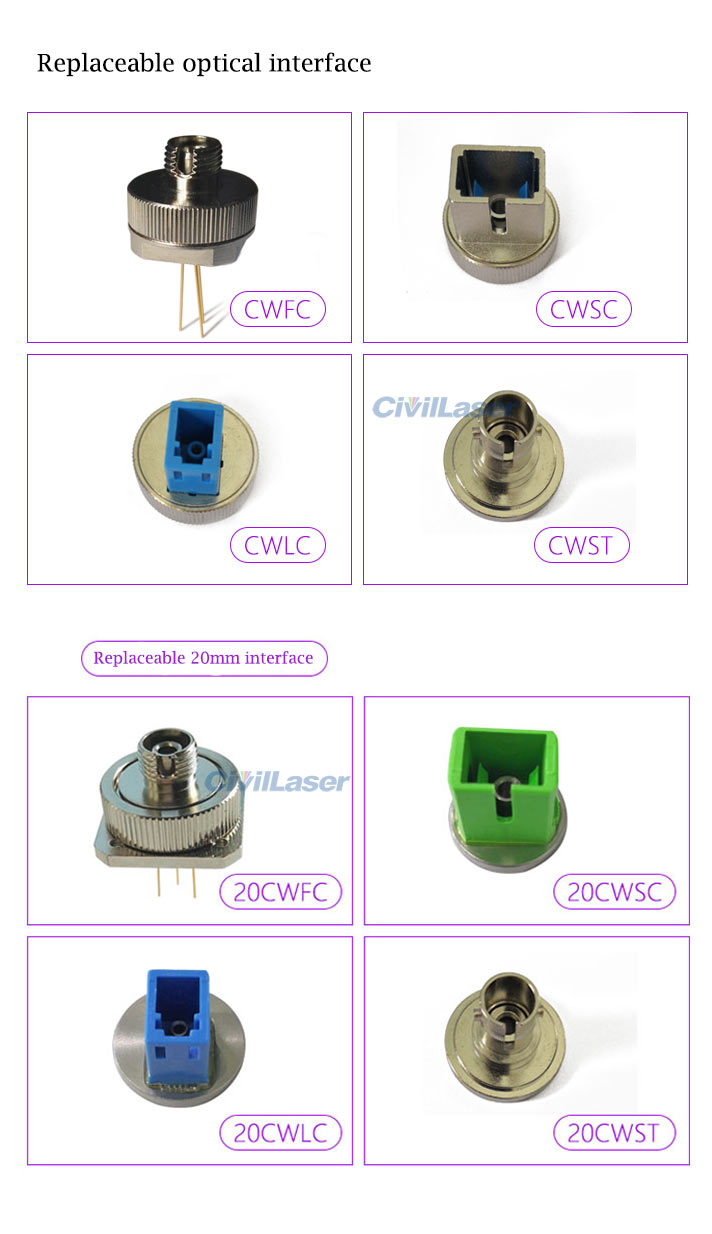 800nm~1700nm 2mm InGaAs PIN photodiode TO5 Can Package