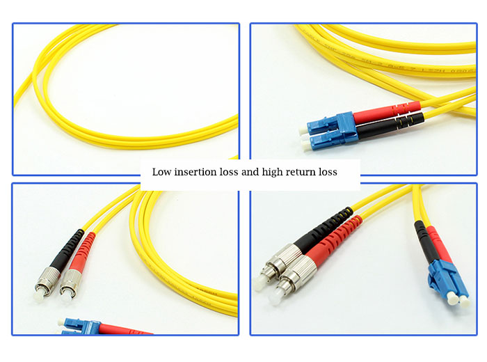 FC-LC Single Mode Double Core Fiber Patch Cord
