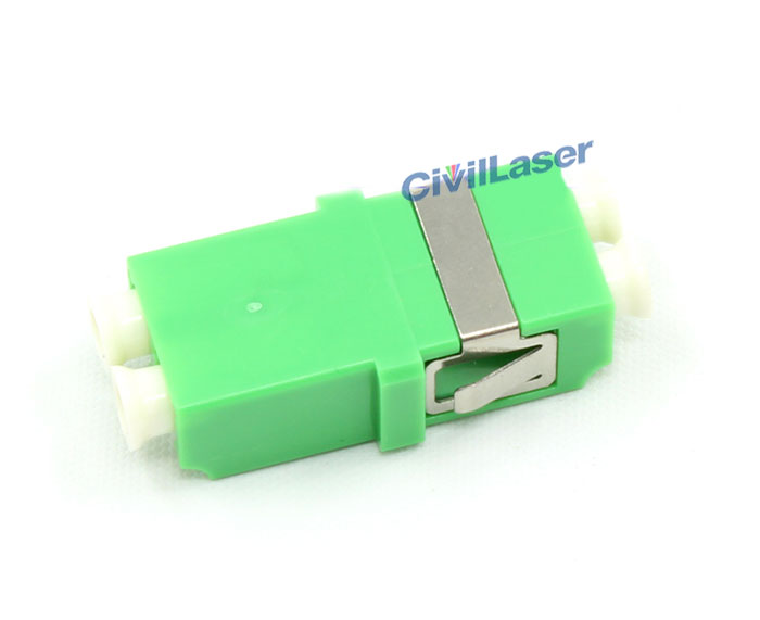 APC Connector LC Double Core Plastic Fiber Optic Adapter