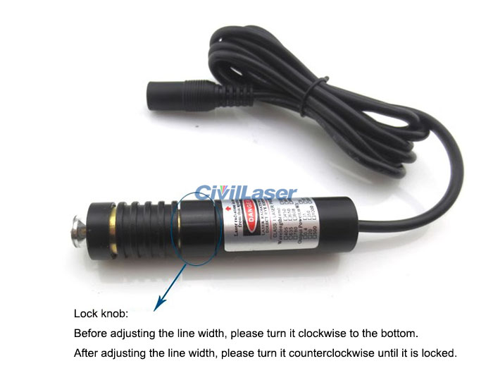 650nm 100mW 360° Multi-directional Red Laser Module Adjustable Line ...