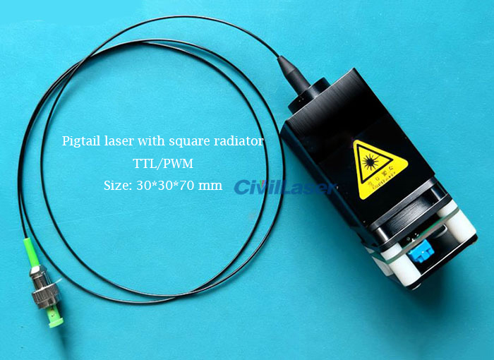 375nm pigtail laser