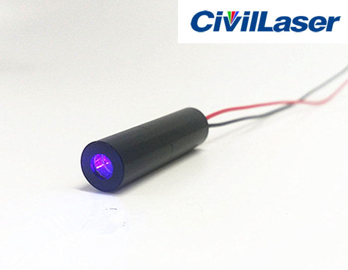 450nm 50mW Blue Laser Module Dot Ultra Small Spot Φ