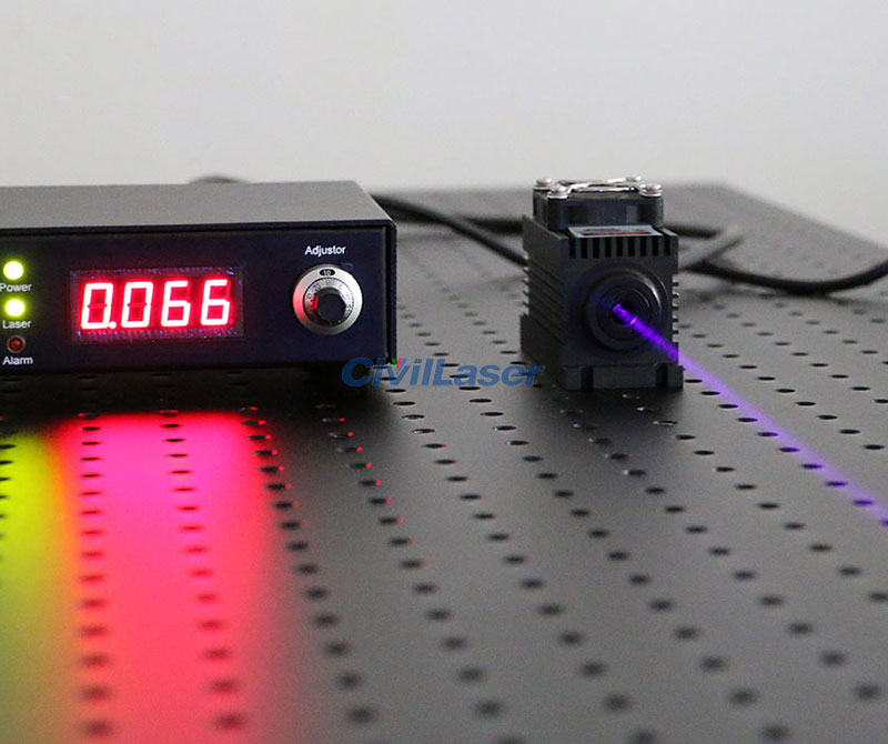 430nm 1000mW Blue-violet Semiconductor Laser Lab Laser System CW/TTL/Analog