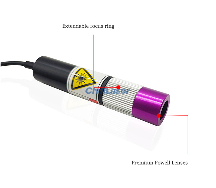 5pcs Laser Line Module Plastic Lens W/Five Different Degrees 30/45/60