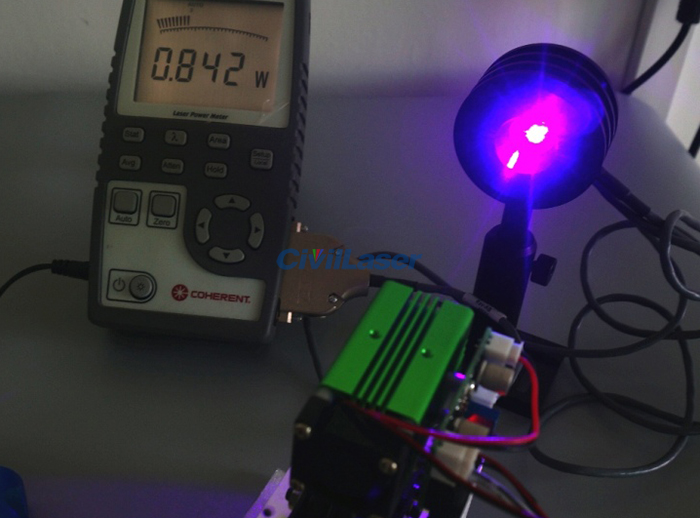 405nm 100~1000mW Blue-violet Laser Diode Module Dot With TTL Modulation