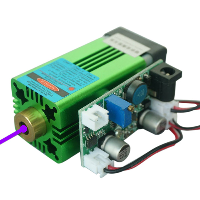 800mW 1W 405nm Blue violet laser / industrial laser module UV curing 3D printing - Click Image to Close