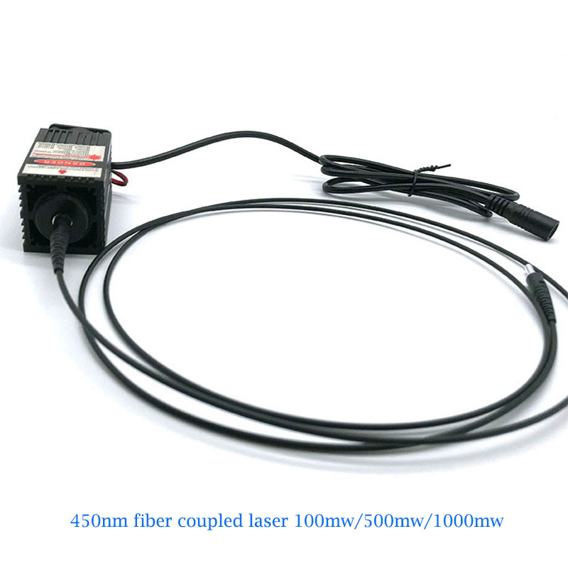 450nm 100mw~1000mw Multi-mode fiber coupled laser module Small volume laser 450nm 100mw~1000mw Multi-mode fiber coupled laser module Small volume laser