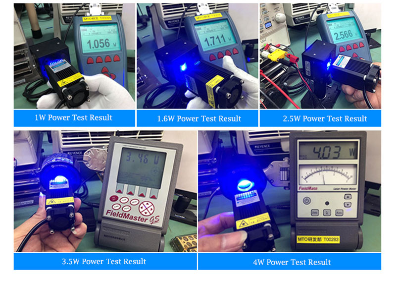 Details about   12V TTL High Power 450nm 4W 4000mw Adjustable Blue Laser Dot Module Engraver cut 