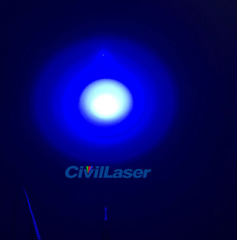 450nm 3000mW High Power MM Fiber Laser Coaxial 200μm Pigtail Laser