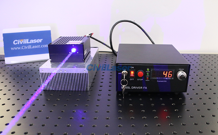 455nm 12W blue light source most powerful semiconductor laser