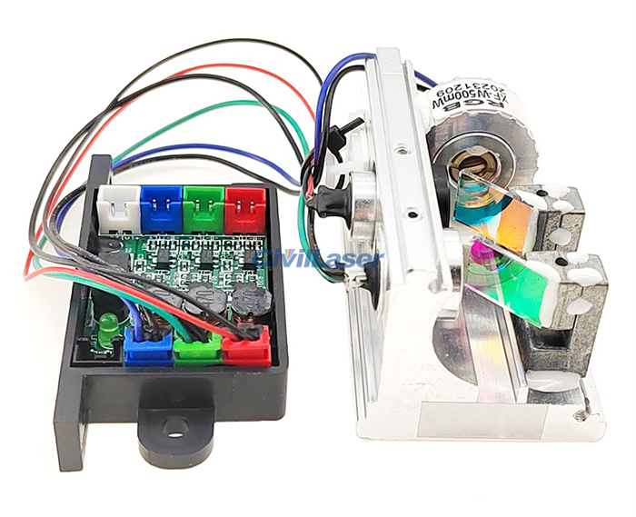 638nm 520nm 450nm RGB Synthetic White Laser Mdoule 500mW Laser TTL ...
