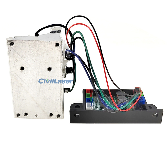 638nm 520nm 450nm RGB Synthetic White Laser Mdoule 500mW Laser TTL ...