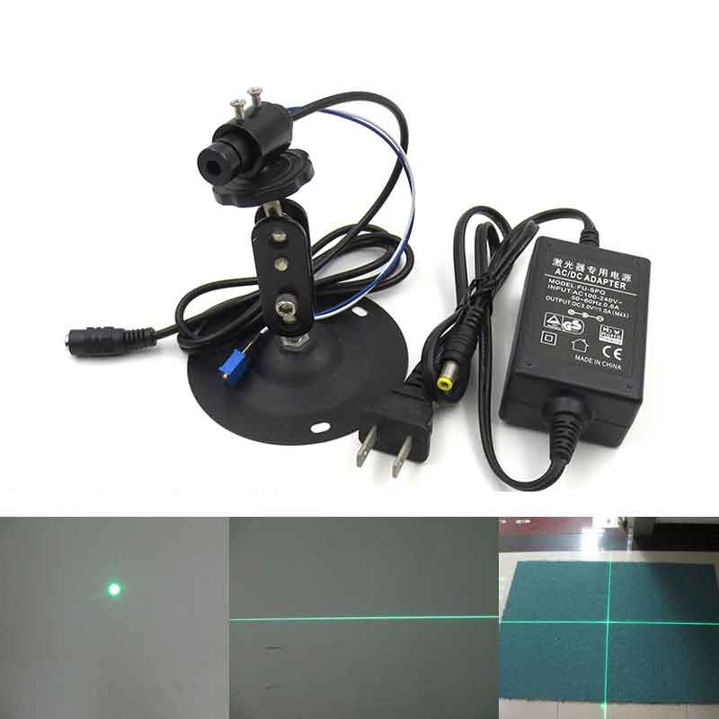 520nm 0.1mw~10mw Green Dot/Line/Crosshair Tunable power Class I ~ Class IIIA adjustable