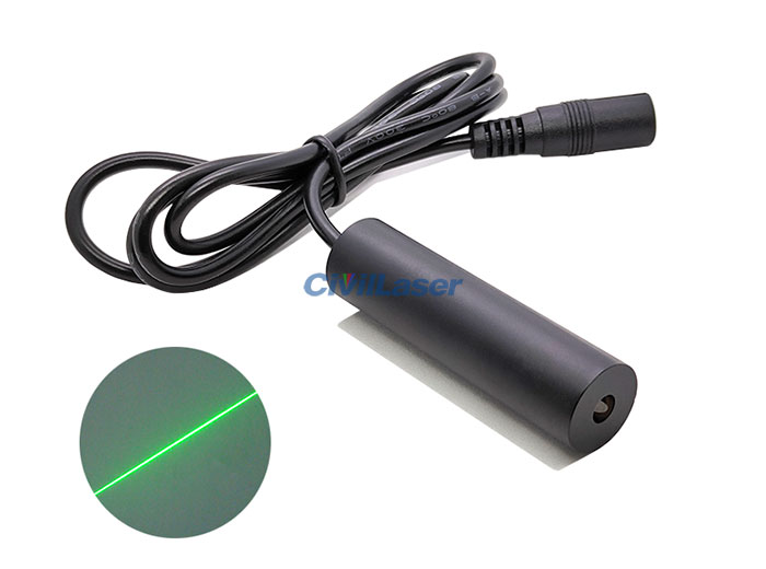520nm 1mW/5mW/10mW/15mW Green Laser Module Line Laser Φ16X60mm