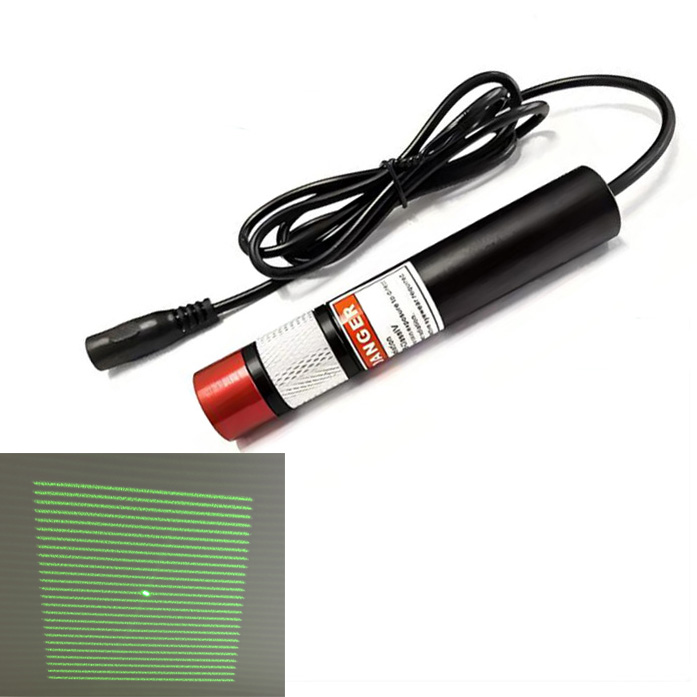 520nm 150mW 25 Lines Green Laser Module Fcous Adjustable Φ18*98mm