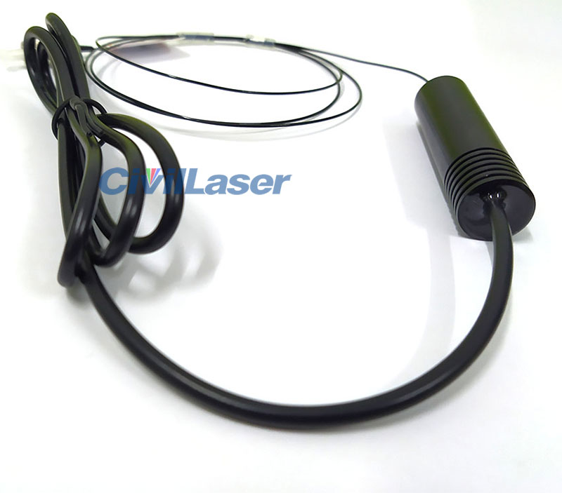 520nm 15mw Green single mode fiber coupled pigtailed laser