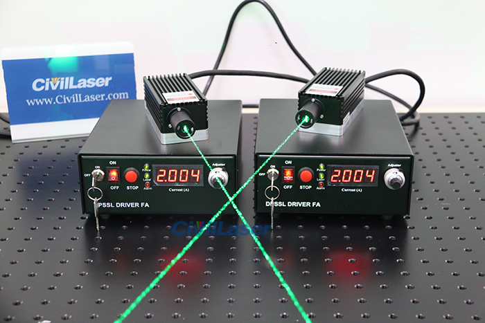 High power 520nm 2800mW Semiconductor laser TTL green laser