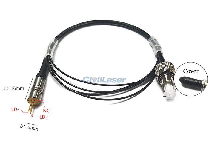 650nm 100mW Red Pigtailed Laser Multimode Fiber Coupled Laser