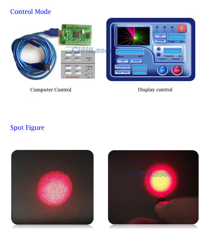 635nm 638nm 300mW~20W Fiber Coupled Laser System PC Control Red Laser ...