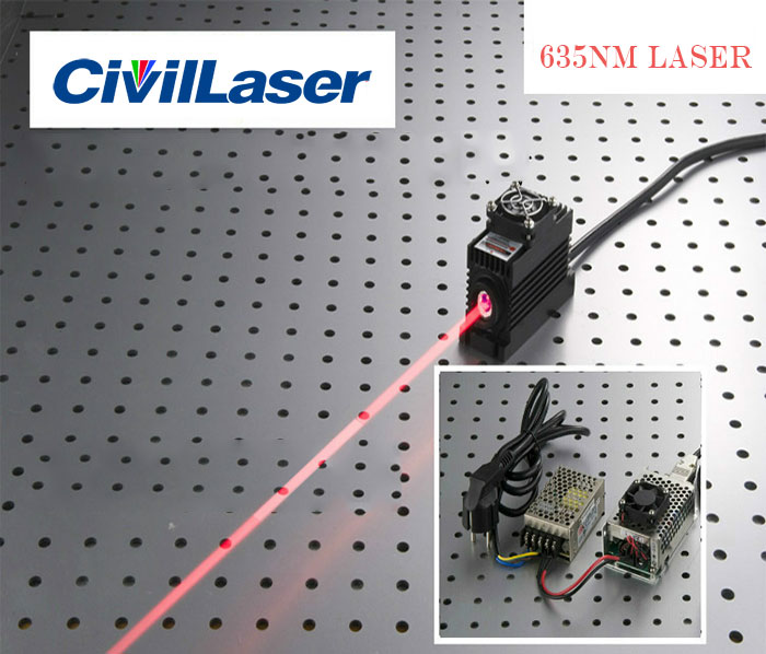 638nm 600mw Red Semiconductor laser with power supply Professional laser