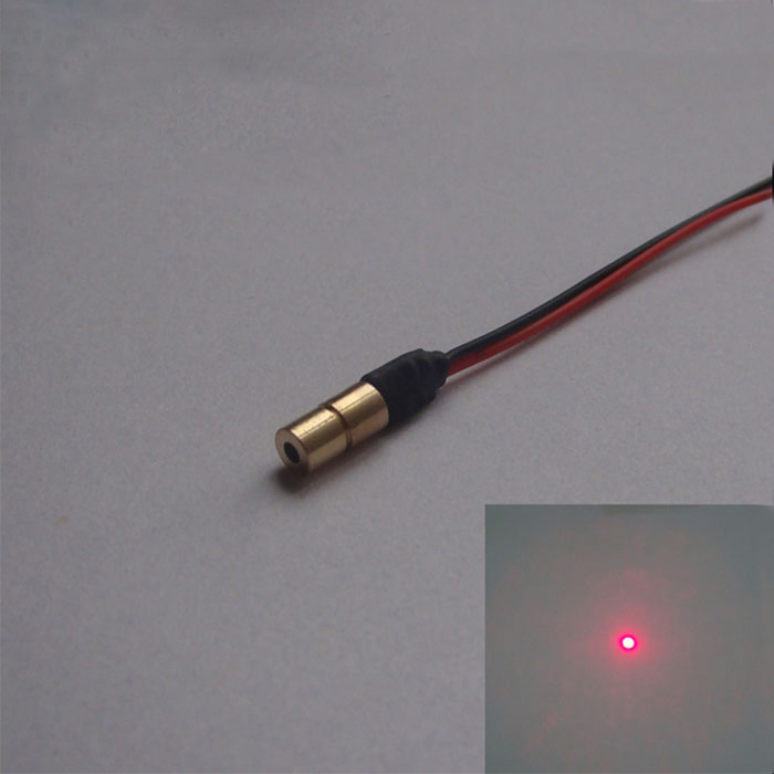 10Pcs Mini 650nm 5mW 5V Red Laser Dot Diode Module Head M Cw 