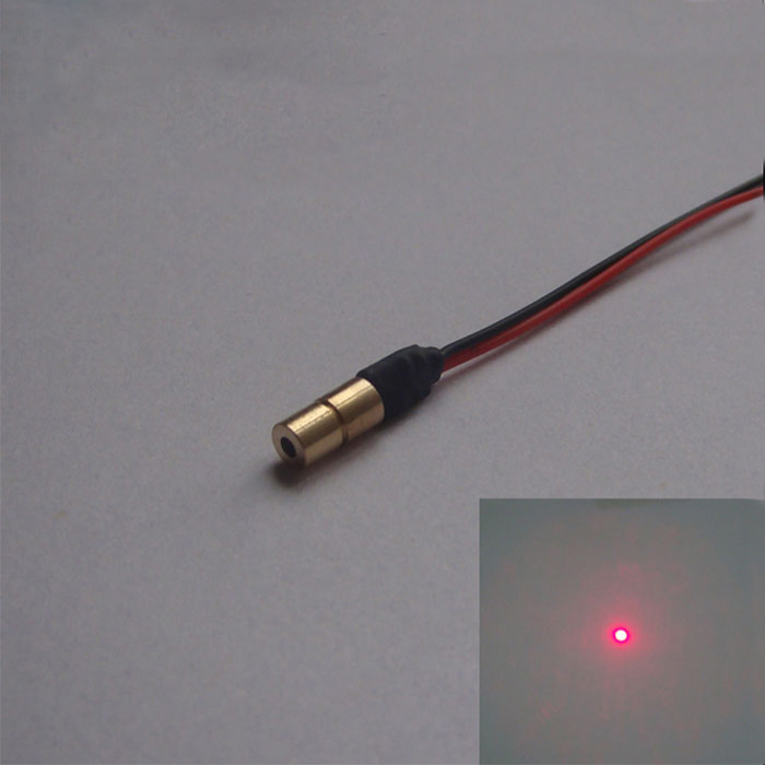 635nm 5mw Red laser module Micro laser head Super Small size 4*13.7mm - Click Image to Close