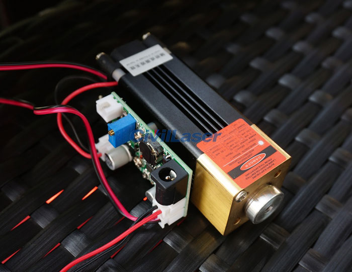 638nm 1200mW Orange-red Laser Module With TTL Modulation