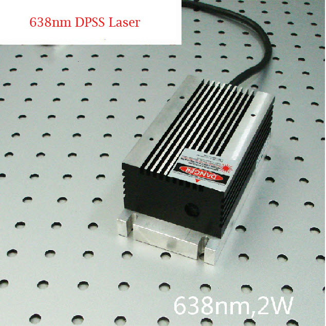 638nm 2W High power Red Semiconductor Laser with power supply