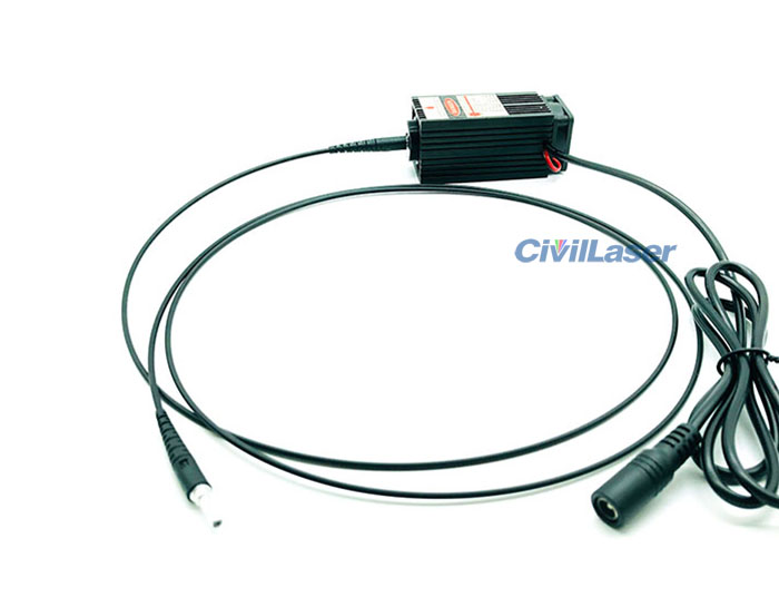 638nm 300mW~1000mW Pigtail Laser Module Dot Red Fiber Laser