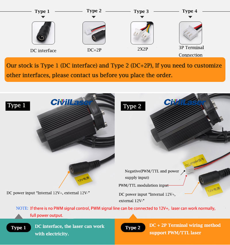 638nm 750mw 1.2W Red High Power laser