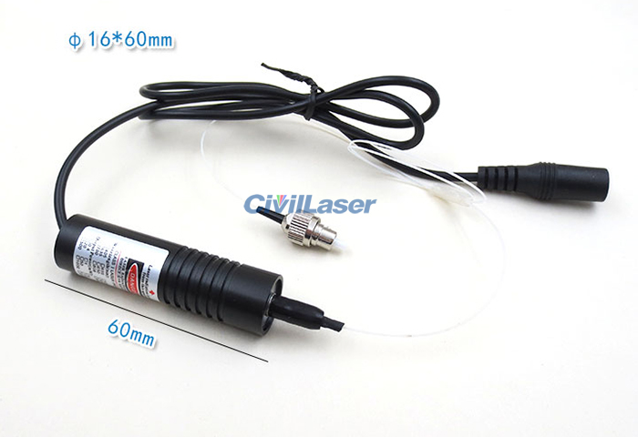 650nm 100mw Single mode fiber coupled Red laser module with FC interface