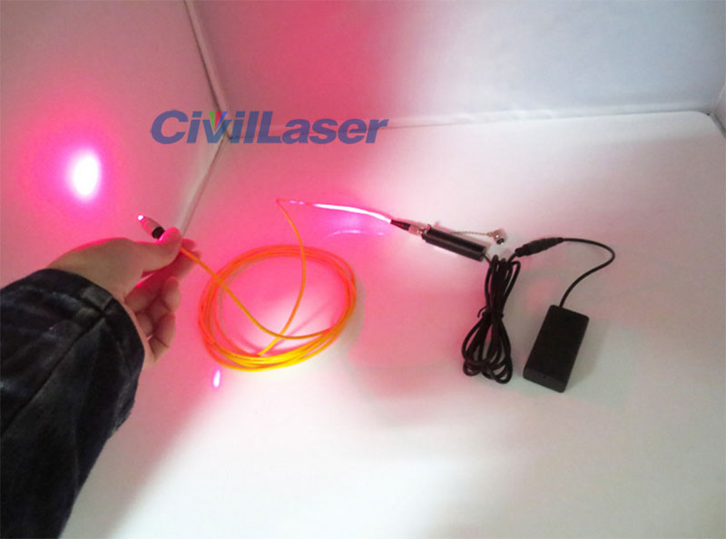 650nm 100mw Single mode fiber coupled Red laser module