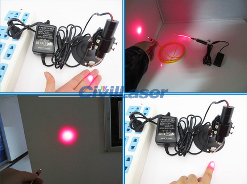 650nm 100mw Single mode fiber coupled Red laser module