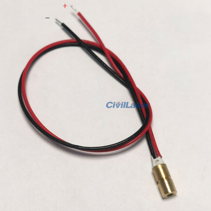 10x30mm 650nm Red Laser Diode Module – 0.4mW To 5mW Adjustable, Red Dot Line Cross, DC 2.8-5.2V, Q-BAIHE