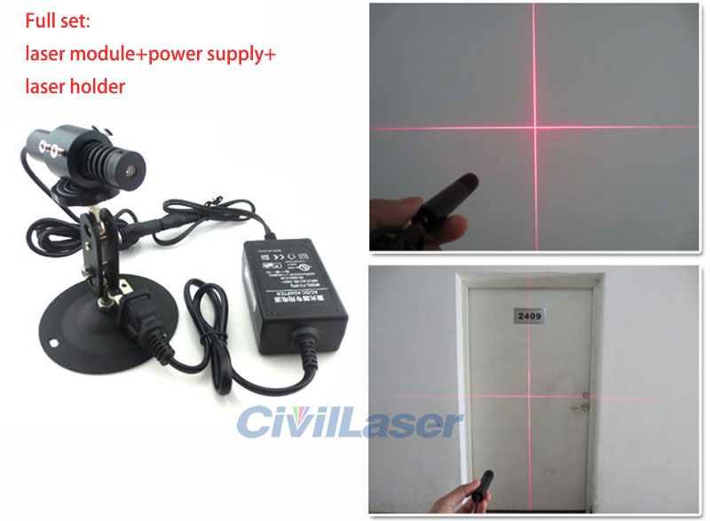 650nm Red Crosshair laser module Ultra-fine linewidth Vertical 90 degrees