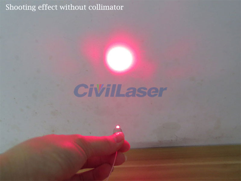 658nm 30mw Red pigtailed SM fiber coupled laser module