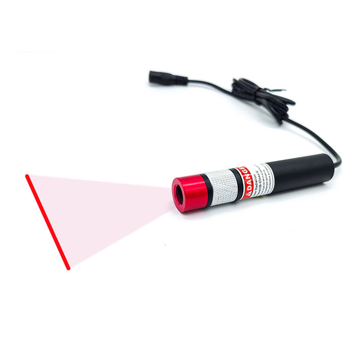 660nm 100~150mW Red Laser Module Line Powell Lens Uniform Light Without Stray Light Adjustable Ultra-fine Line - Click Image to Close