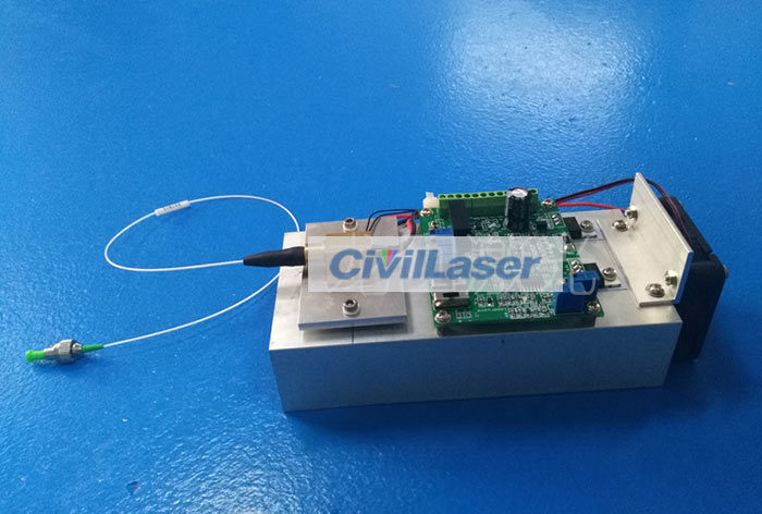 808nm 3W Fiber Coupled Laser Module with Driver Board and Heat Sink
