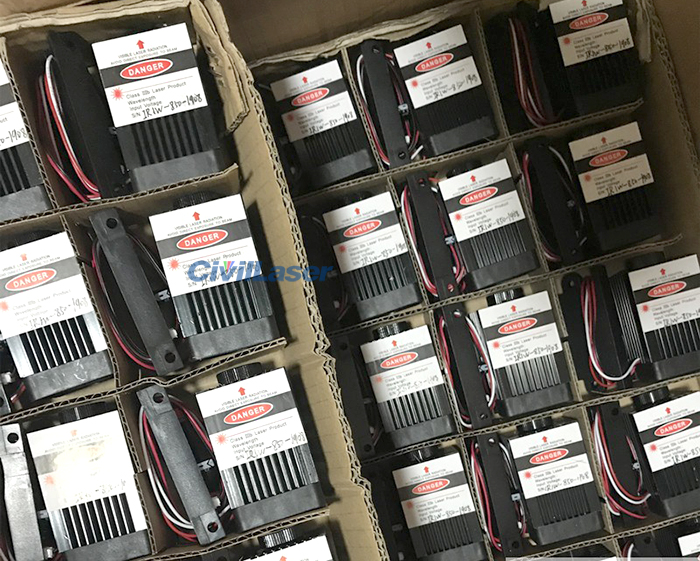 Module Laser Infrarouge 808nm 800mW/1600mW Avec TTL - Focalisable - 12V - Pour Alignement Industriel