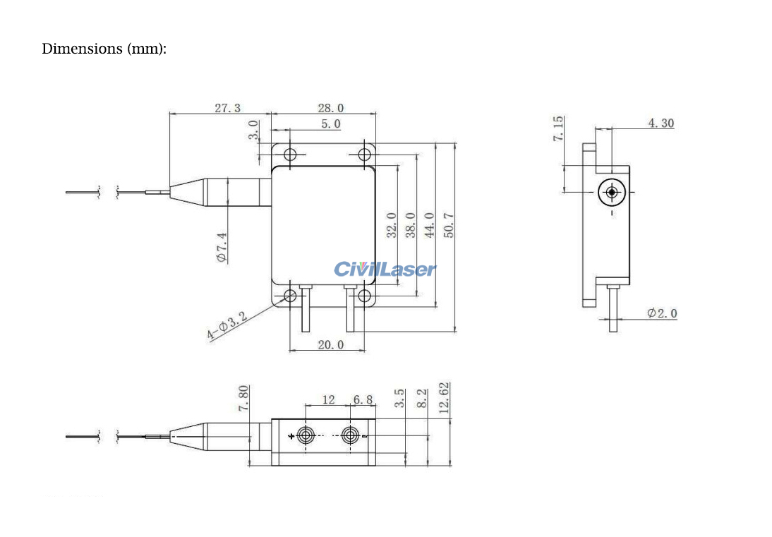 High Power 980nm 30W Semiconductor Fiber Coupled Laser Infrared Laser ...