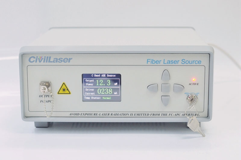 Single-mode Fiber Light Source 100mW C+L Band ASE Broadband Light Source Benchtop ASE-CL-100-T-SM-B-S6 - Click Image to Close