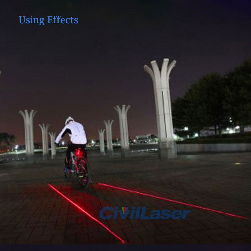Bicycle tail light Special Line shape laser module