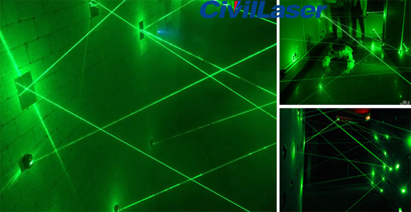 532nm 100mW Green Dot Laser module Room escape 12V